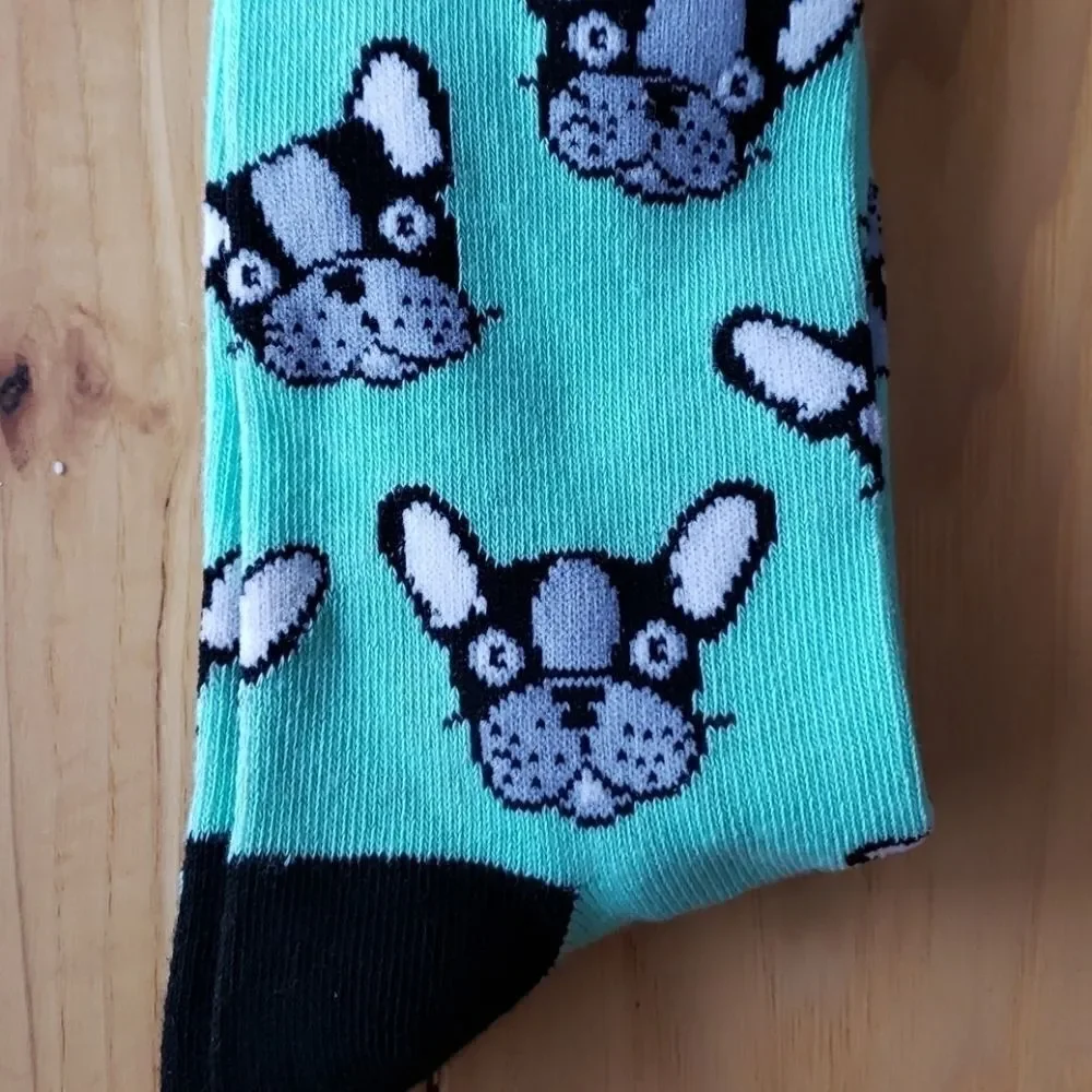 FRENCH BULLDOG CREW SOCKS - NEW
